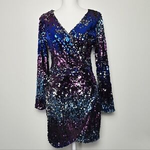 CBR Sequin Long Sleeve Dress